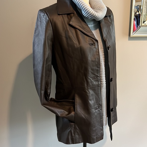 Dialogue Leather Jacket NWT - Picture 4 of 17